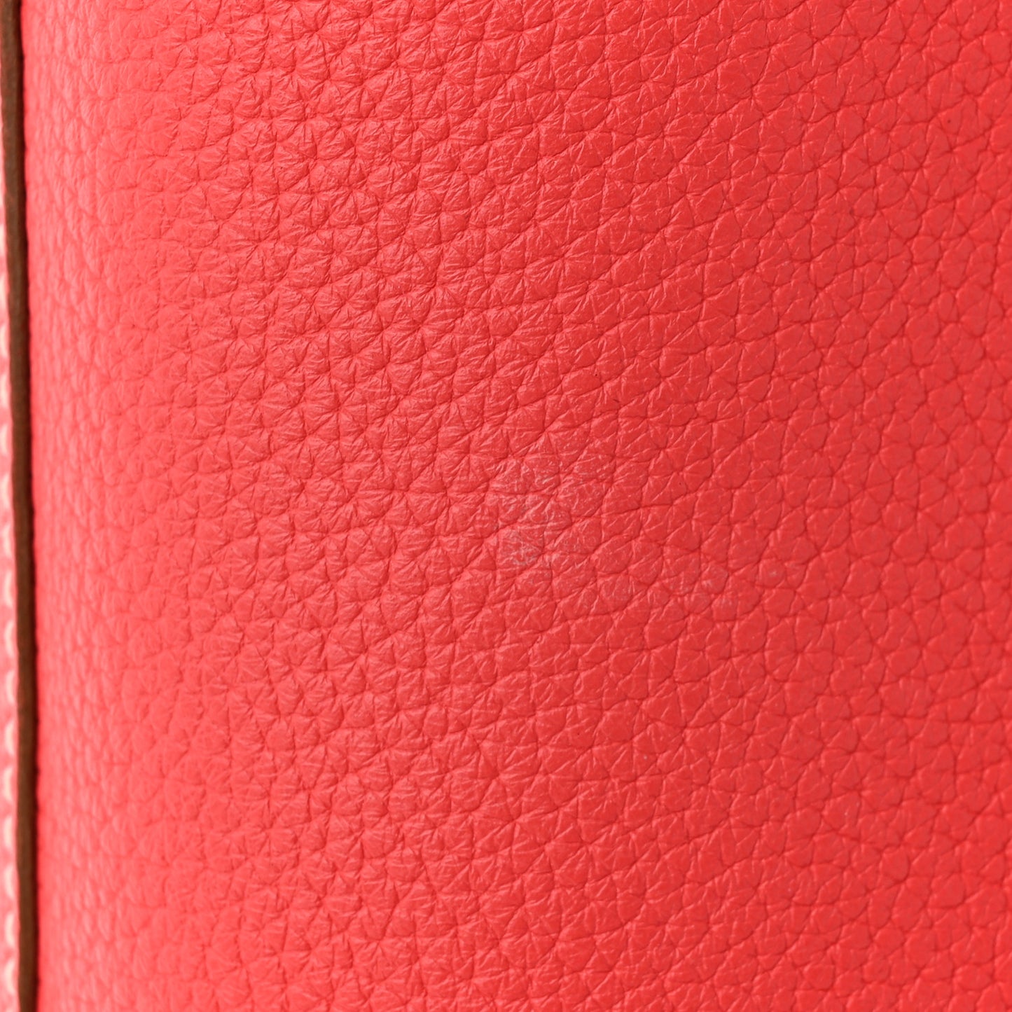 Taurillon Clemence Double Sens 45 Reversible Tote Rouge Casaque Rose Jaipur