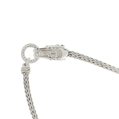 John Hardy Sterling Silver Diamond Legends Naga Necklace 5 of 5