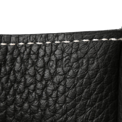 Hermes Taurillon Clemence Halzan 31 GM Black 7 of 16