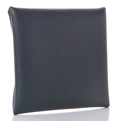 Hermes Evercolor Verso Bastia Coin Purse Bleu Ocean Bleu Paradis 3 of 8