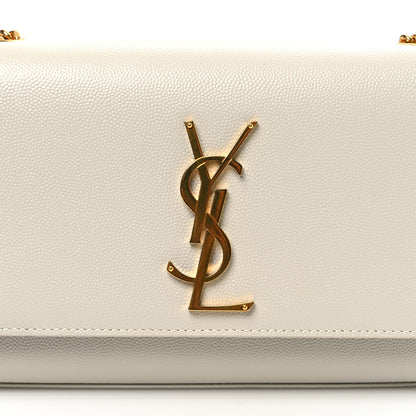 Saint Laurent Grain De Poudre Small Monogram Kate Satchel Crema Soft 10 of 10