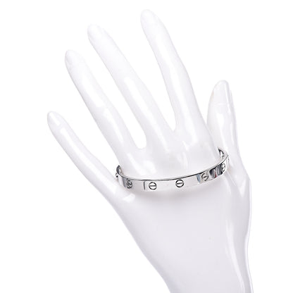 Cartier 18K White Gold LOVE Bracelet 17 2 of 6