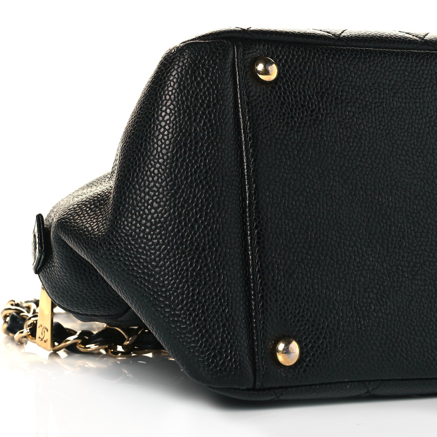 Caviar Quilted Petit Timeless Tote PTT Black