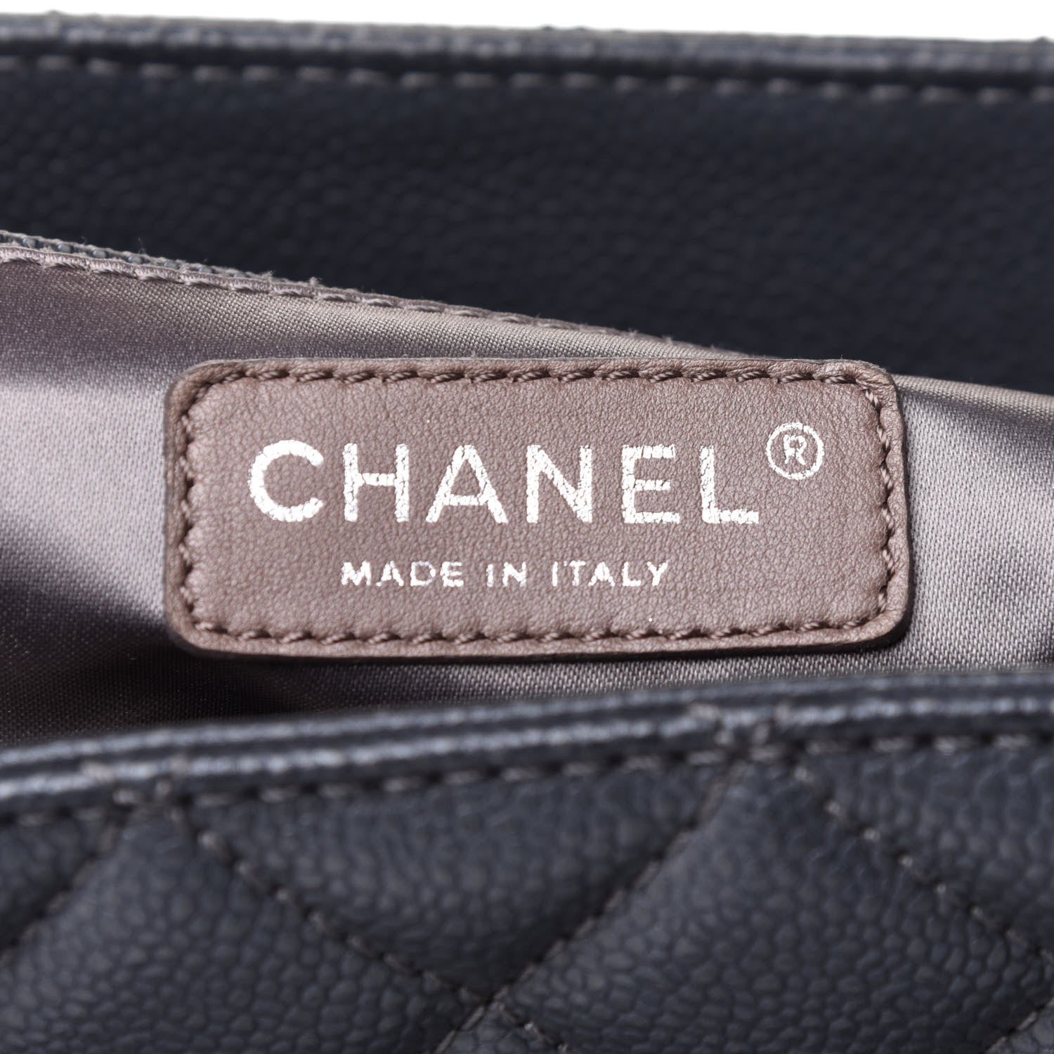 Chanel Caviar Quilted Grand Shopping Tote GST Grey 6 of 12