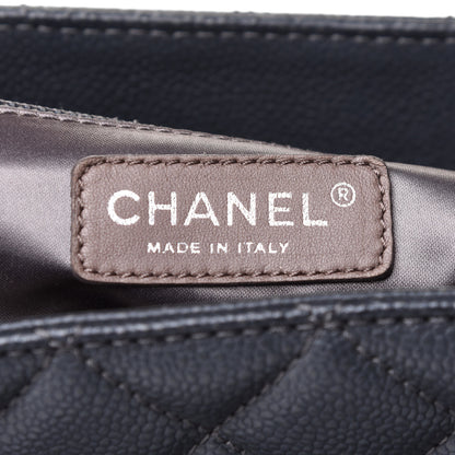 Chanel Caviar Quilted Grand Shopping Tote GST Grey 6 of 12