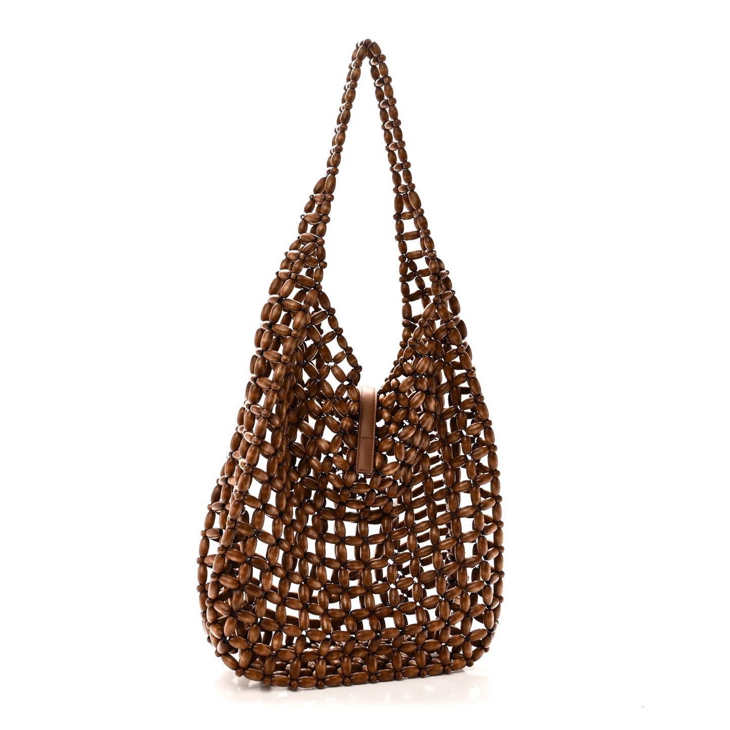 Wood Bead Large Le 5 A 7 Soft Hobo Light Wood