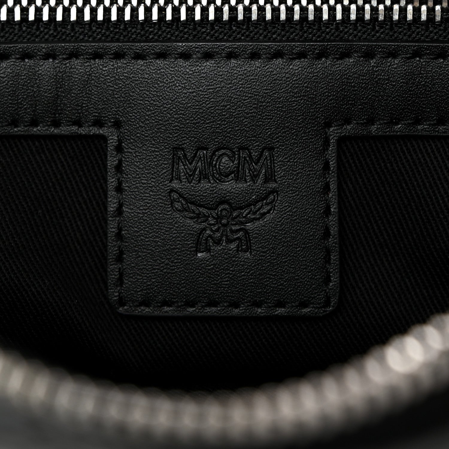 MCM Visetos Medium Crossbody Pouch Black 6 of 11