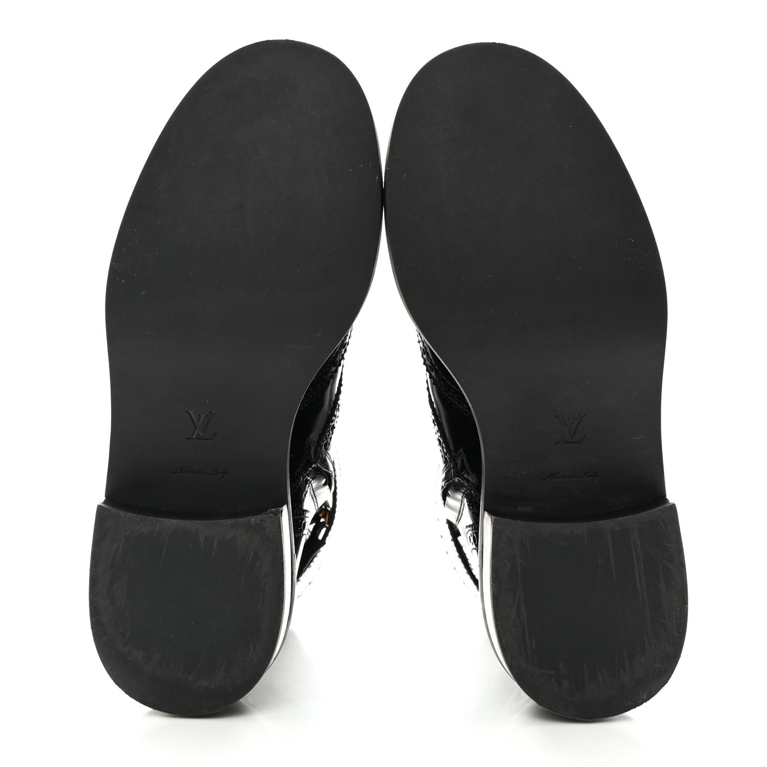 Louis Vuitton Glazed Calfskin Midtown Ankle Boots 37 Black 5 of 8