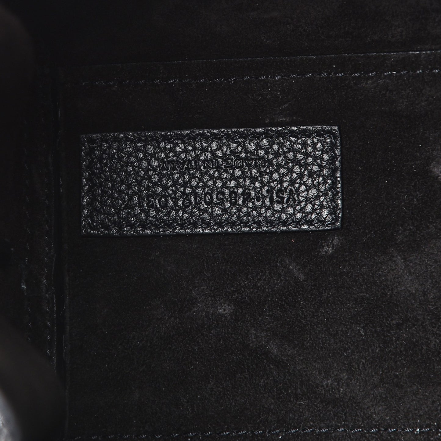 Grained Calfskin Nano Sac De Jour Souple Black