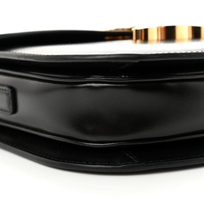 Celine Shiny Calfskin Besace Clea Triomphe Black 9 of 12