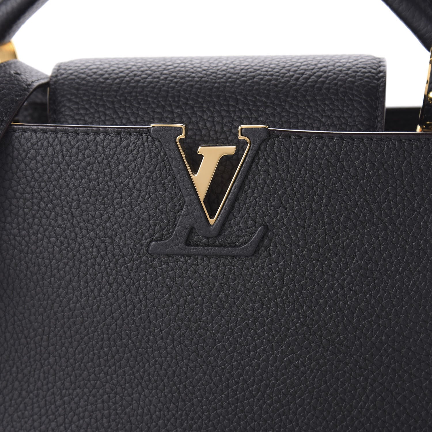 Louis Vuitton Taurillon Capucines BB Black 9 of 10