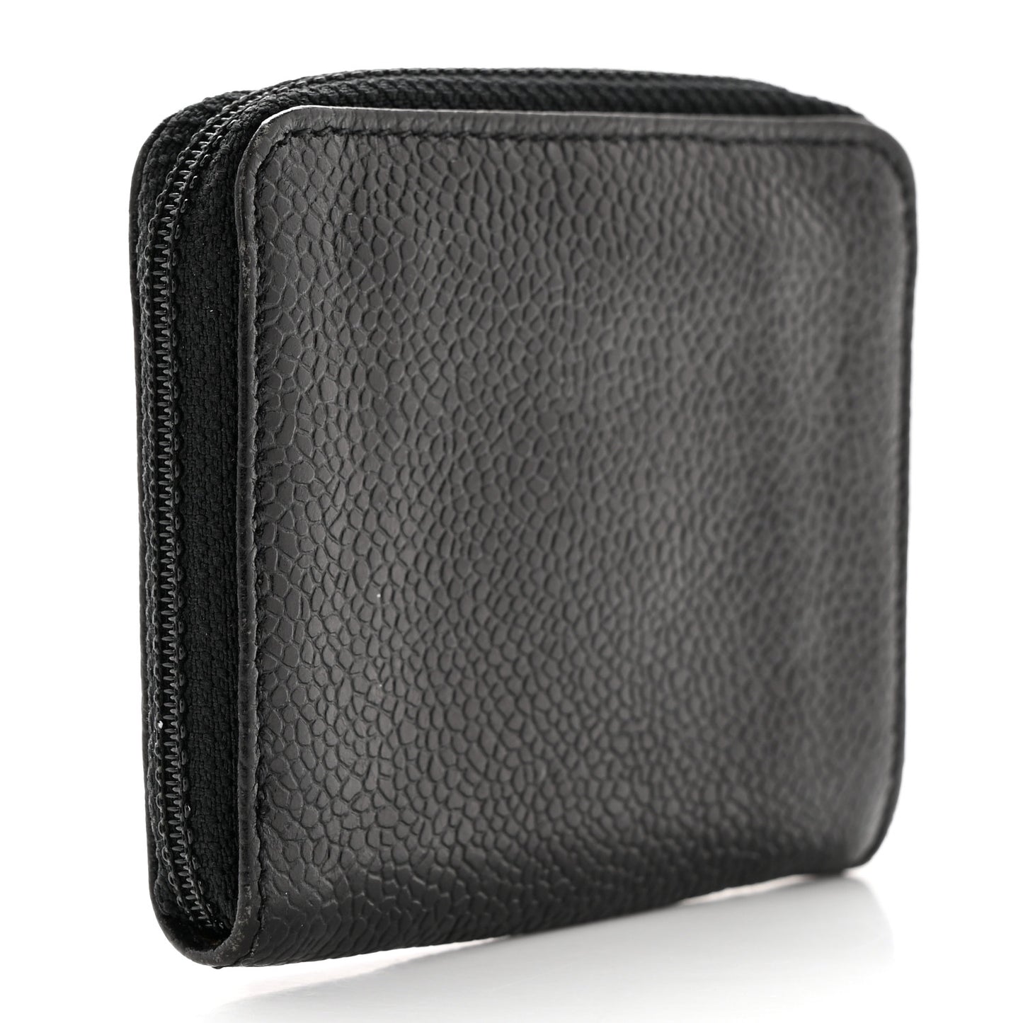 Caviar Timeless CC Zip Around Coin Purse Black