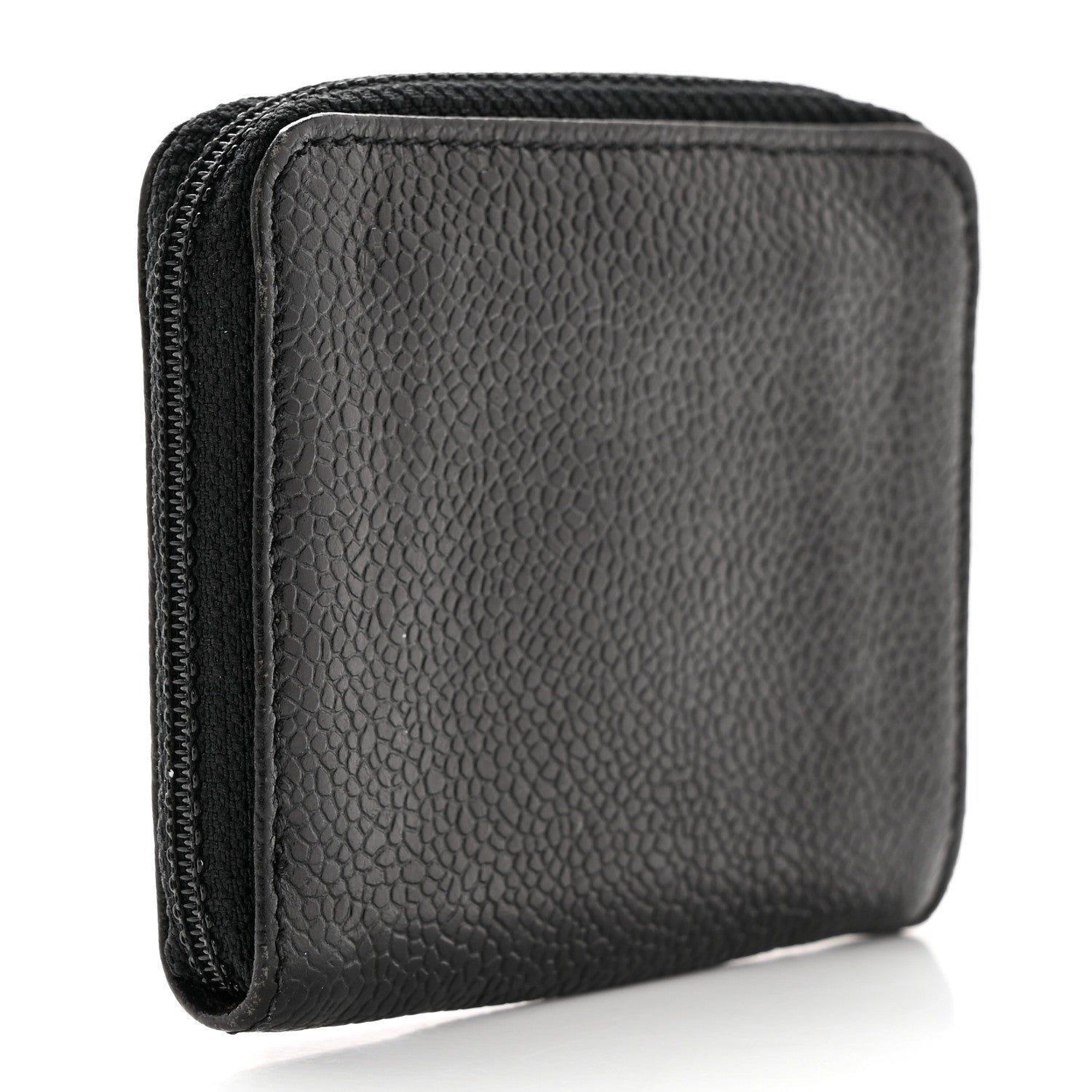 Chanel Caviar Timeless CC Zip Around Coin Purse Black 3 of 8