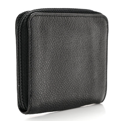 Chanel Caviar Timeless CC Zip Around Coin Purse Black 3 of 8