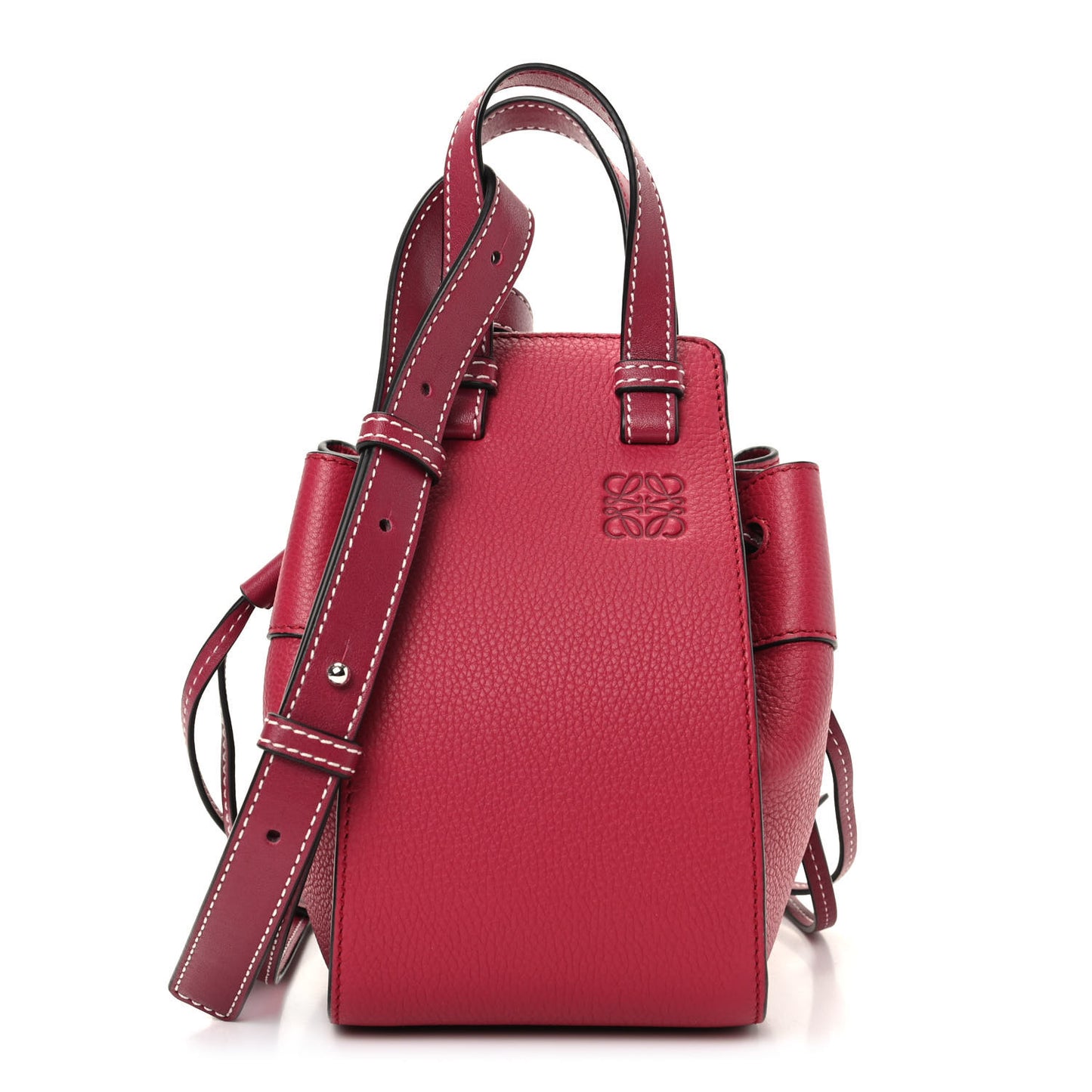 Calfskin Mini Hammock Shoulder Bag Raspberry