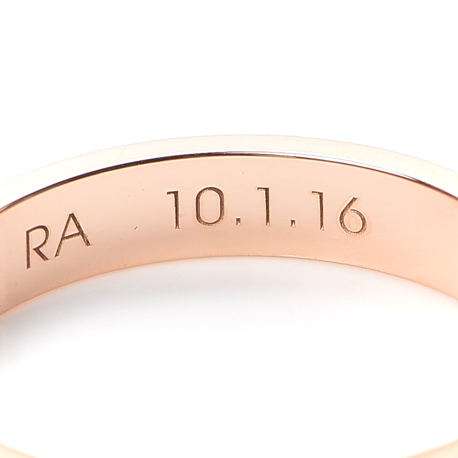 Cartier 18K Pink Gold Diamond 4mm LOVE Wedding Band Ring 62 10 5 of 8