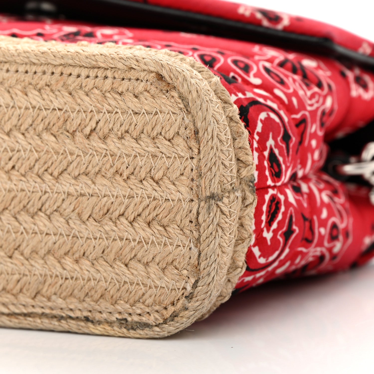 Saint Laurent Cotton Bandana Y Quilted Monogram Toy Loulou Crossbody Bag Red 10 of 16