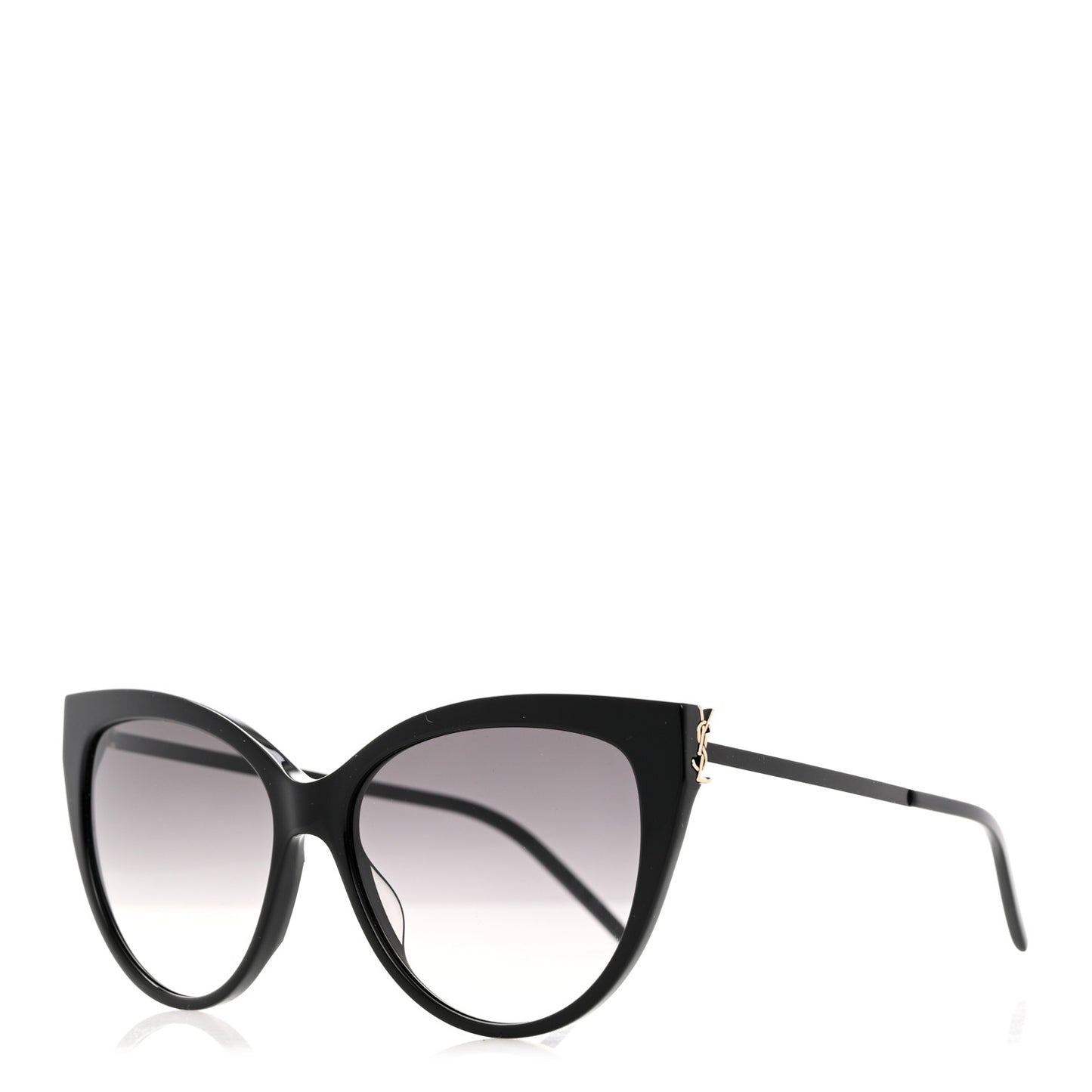 Square Acetate Metal SLM48S Sunglasses Black