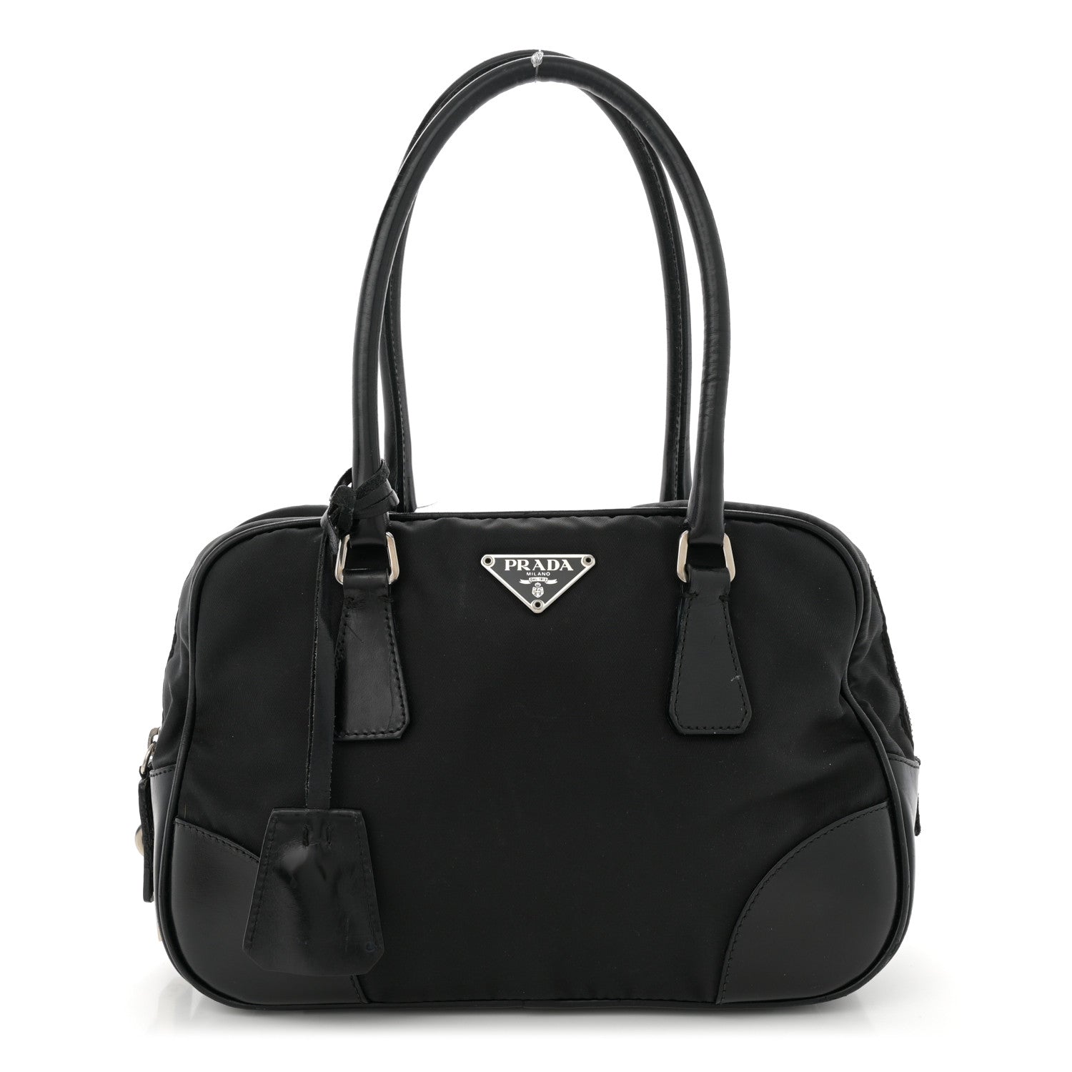 Prada Nylon Small Bowler Black 1 of 13