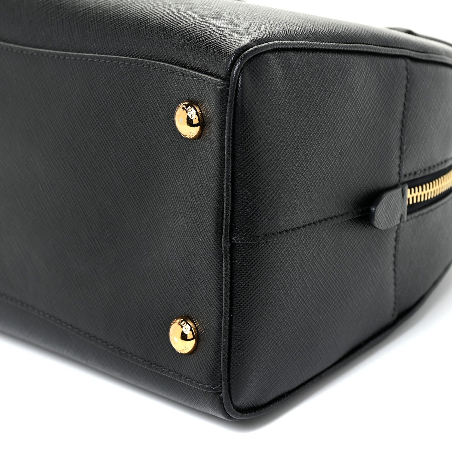 Prada Saffiano Lux Bowling Bag Black 9 of 15