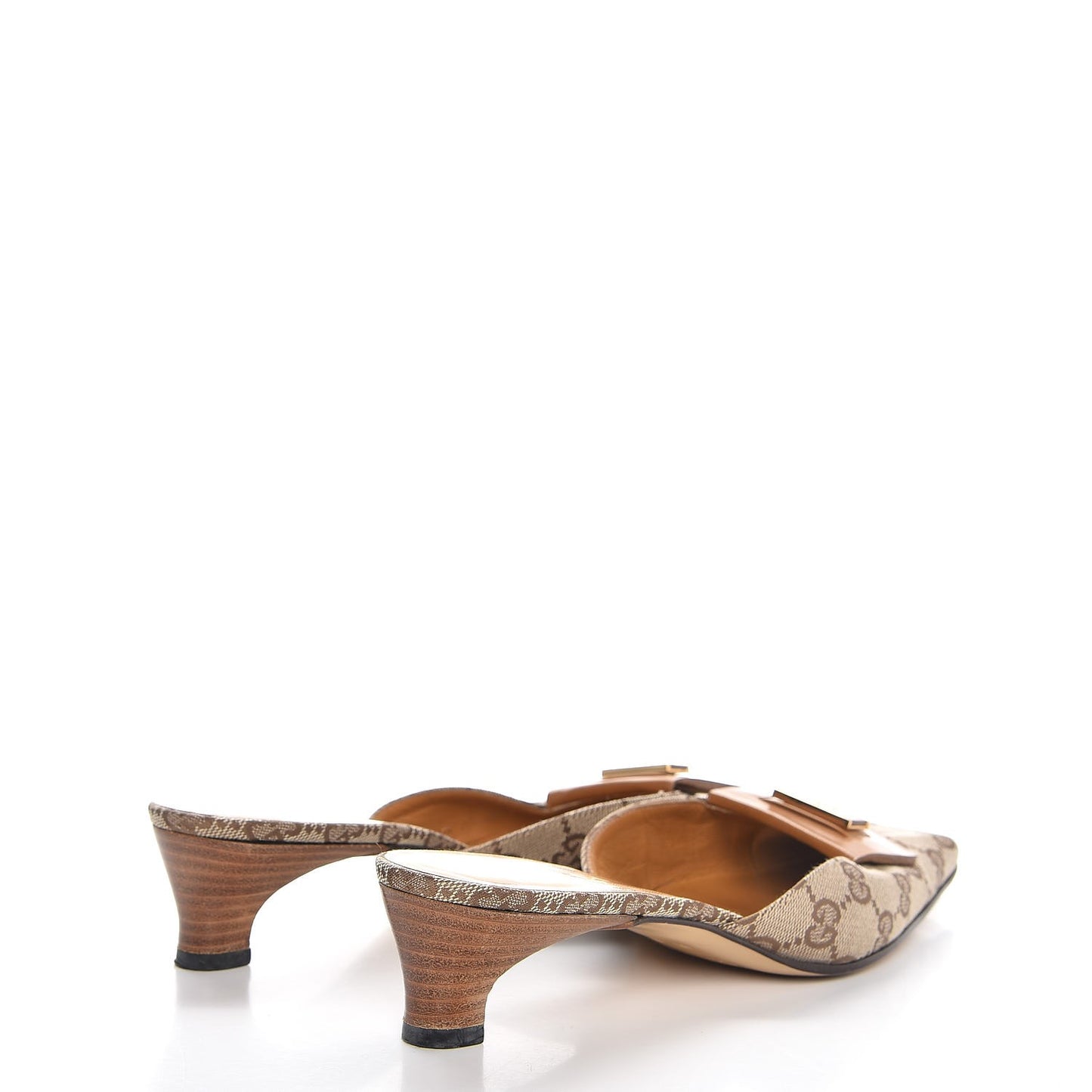 Monogram GG Mules 7 Brown