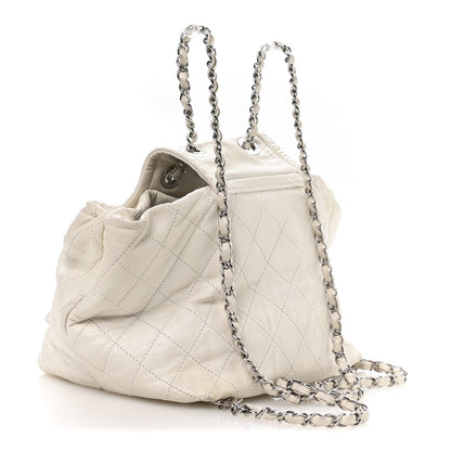 Chanel Lambskin Quilted Beijing Backpack Bag White 3 of 10