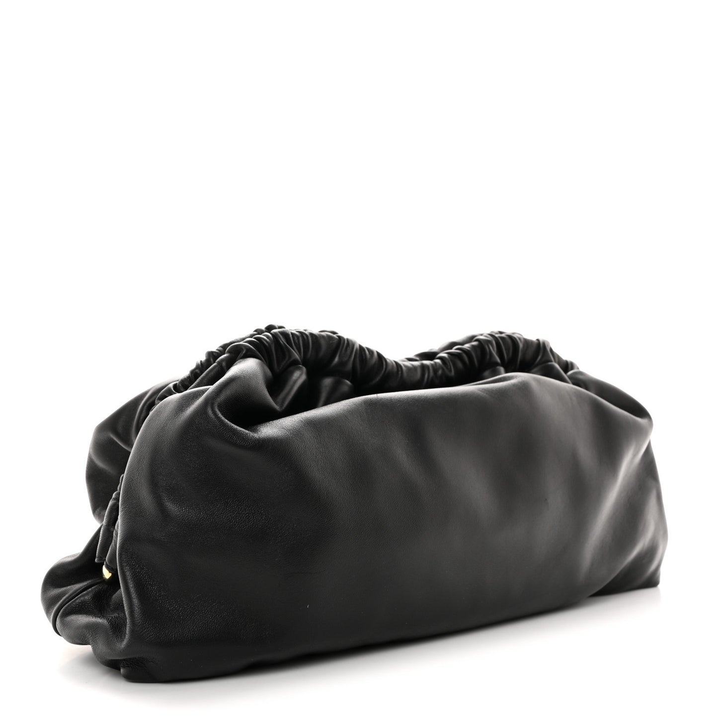Lambskin Cloud Clutch Black Flamma