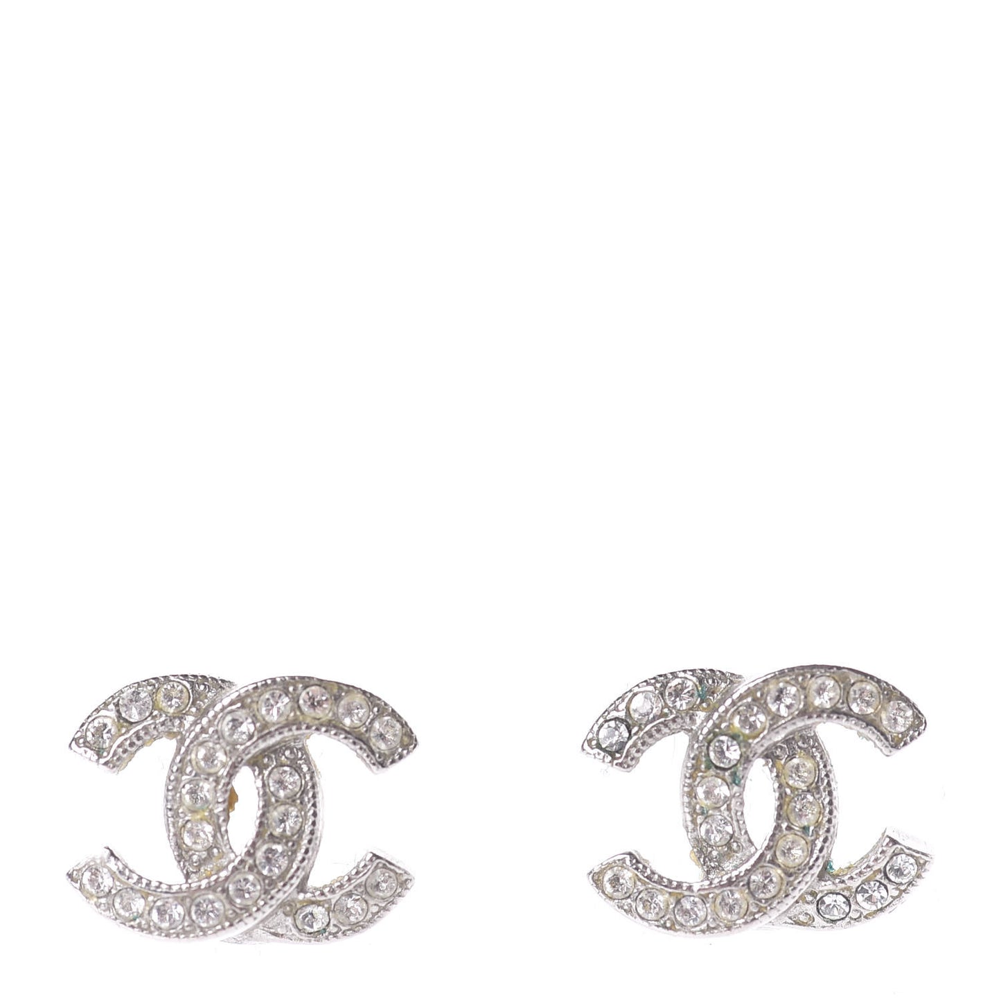 Crystal Mini Timeless CC Earrings Silver