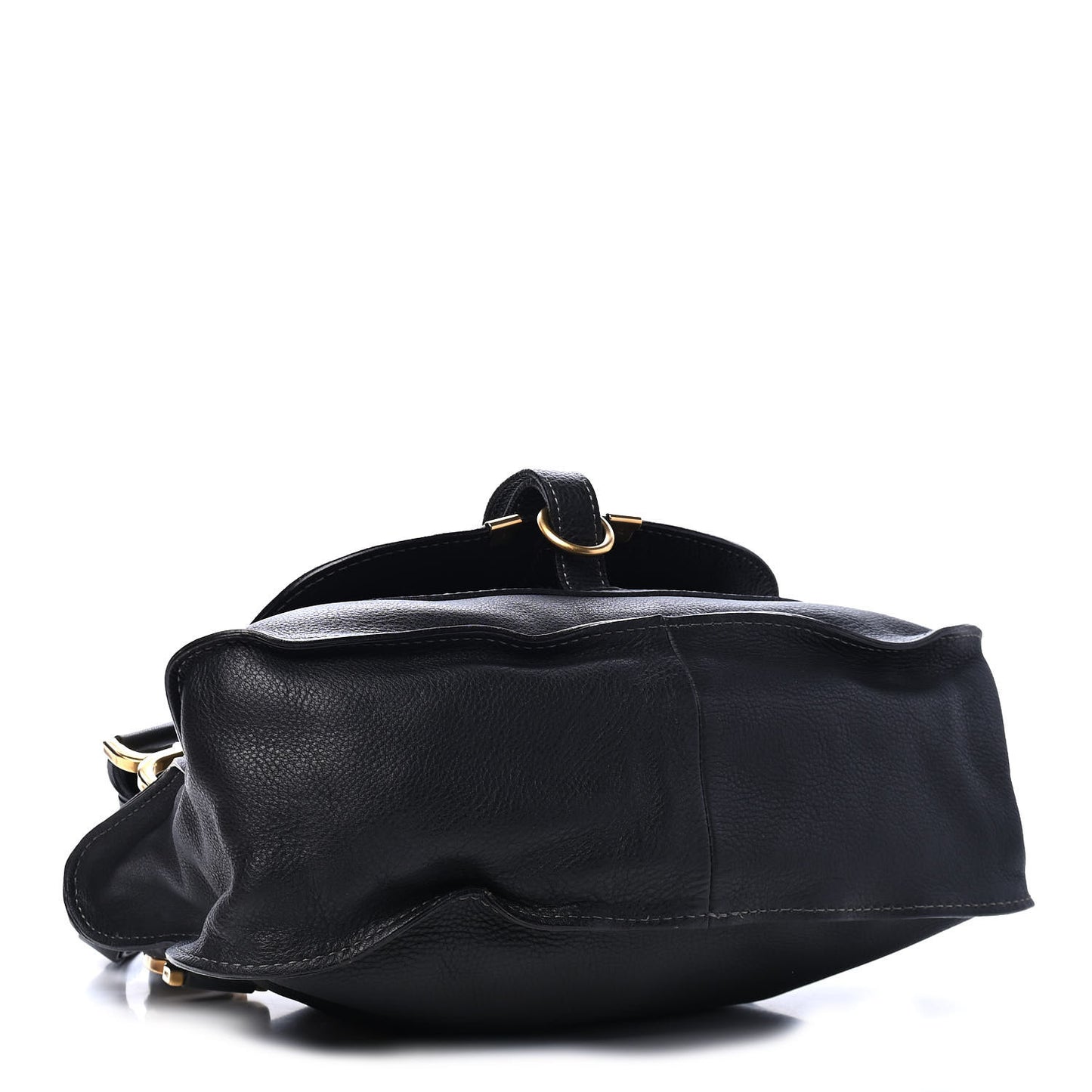 Calfskin Medium Marcie Satchel Black
