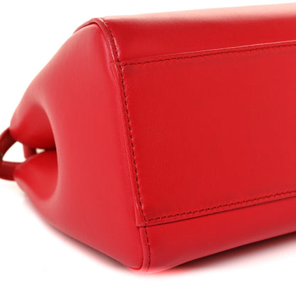 Fendi Nappa Mini Peekaboo Iconic Satchel Fiamma 6 of 8