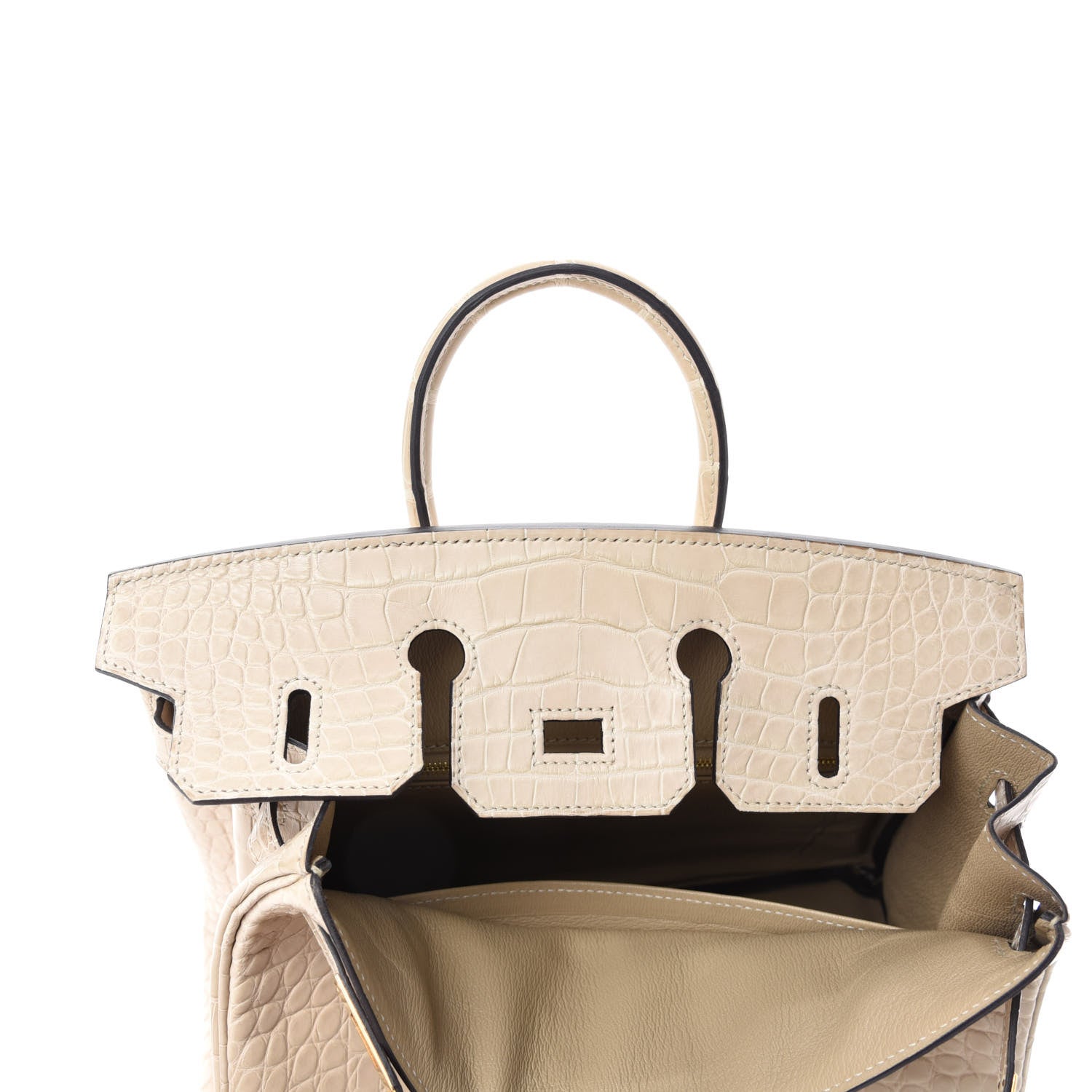 Hermes Matte Alligator Birkin 25 Trench 716844 – FASHIONPHILE