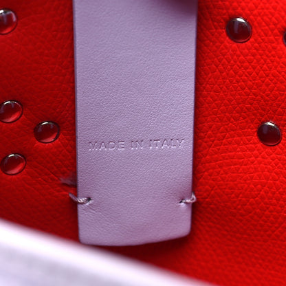 Christian Louboutin Calfskin Empire Spike Studded Mini North South Cabata Tote Lilac Smoke 7 of 10