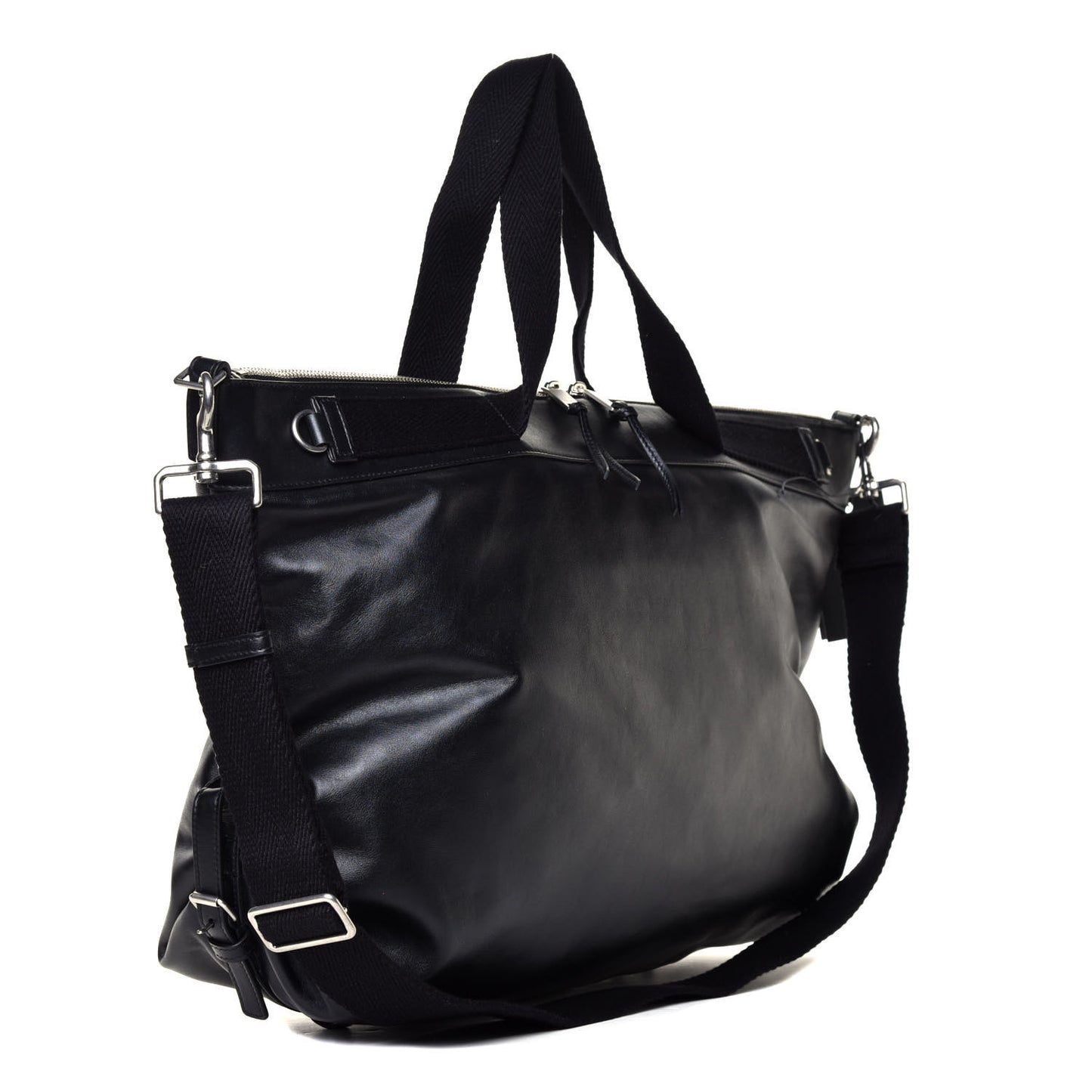 Calfskin Medium Convertible ID Bag Black