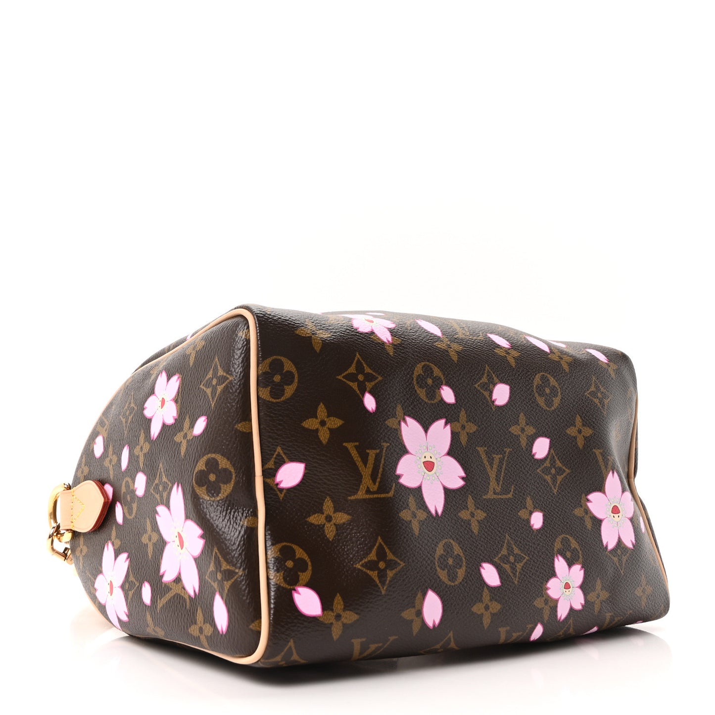 LV X TM Monogram Cherry Blossom Speedy Bandouliere 25 Sakura Brown