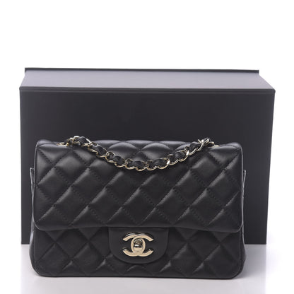 Chanel Lambskin Quilted Mini Rectangular Flap Black 17 of 17