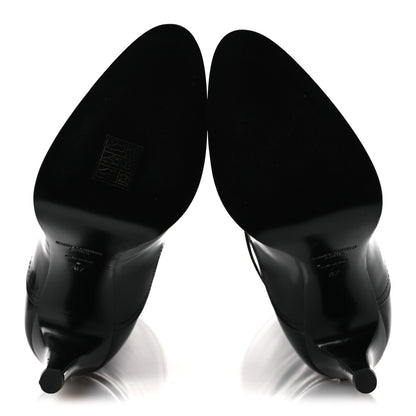 Saint Laurent Patent Calfskin Diane 100 Boots 37 Black 7 of 12