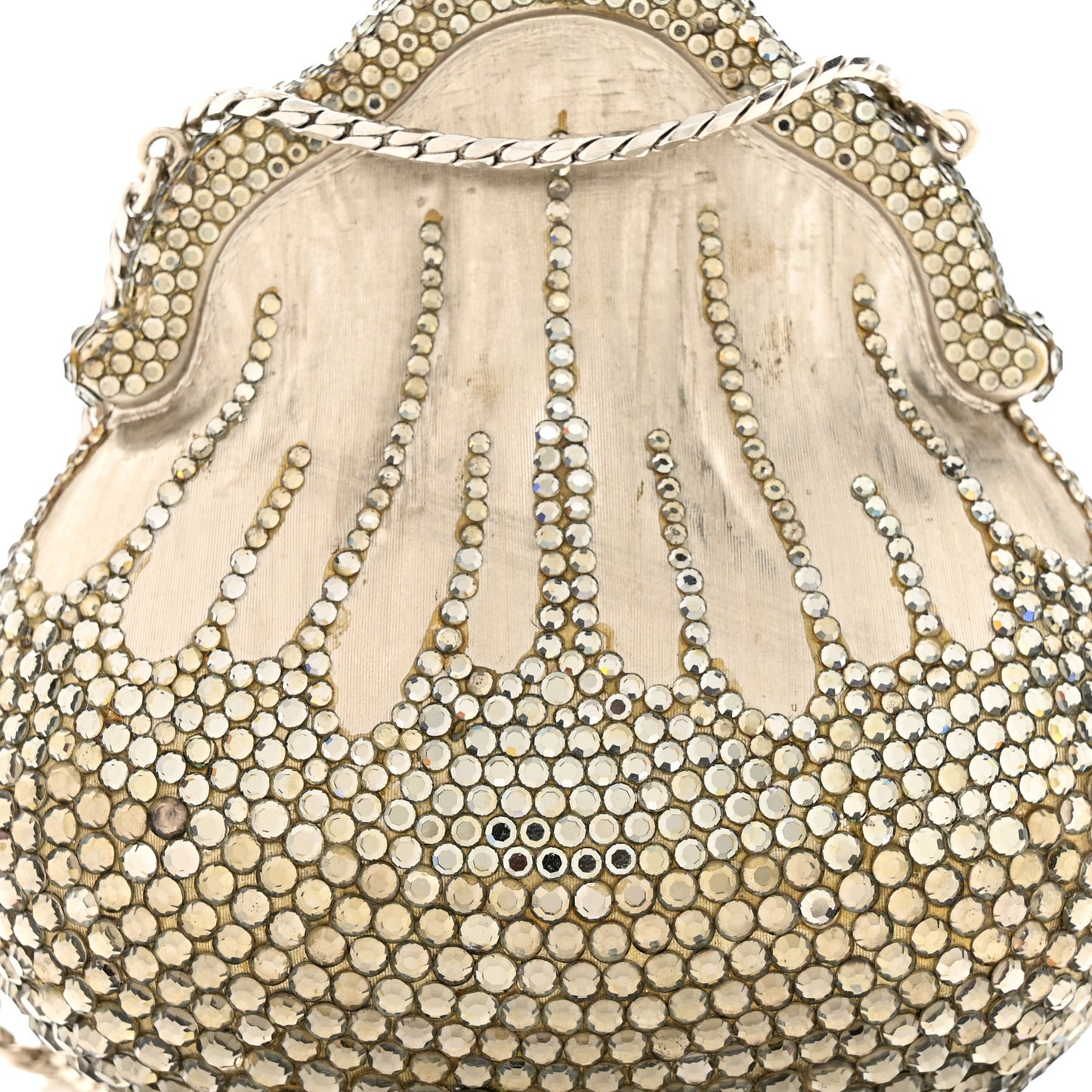 Swarovski Crystal Chatelaine Minaudiere Silver