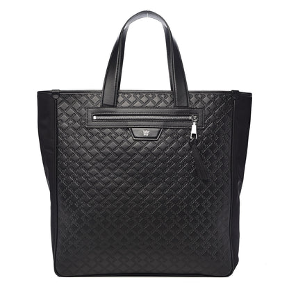 Versace Calfskin Nylon Medusa Lifestyle Tote Black 1 of 9