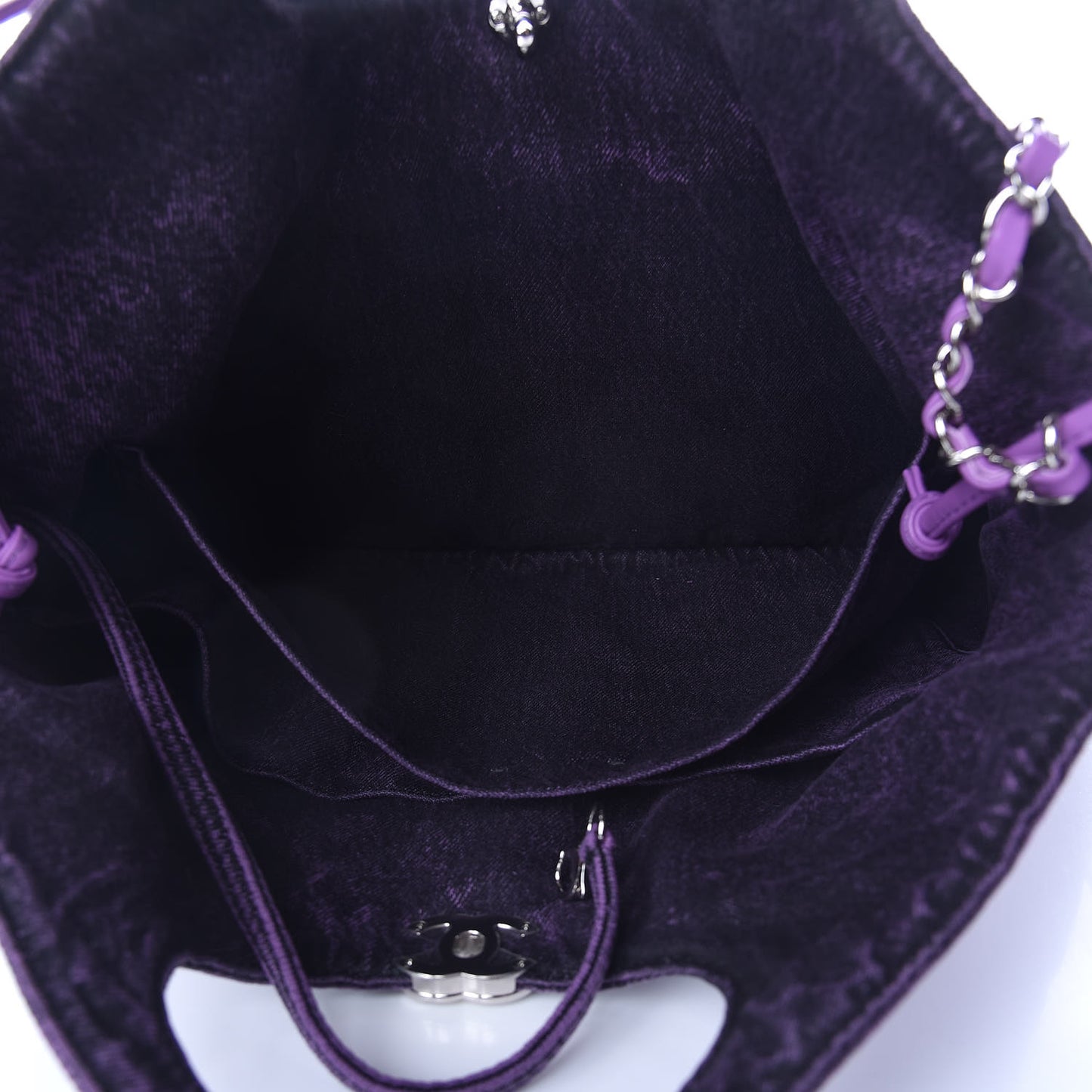 Denim Quilted Large 31 Denimpression Shopping Bag Purple Black
