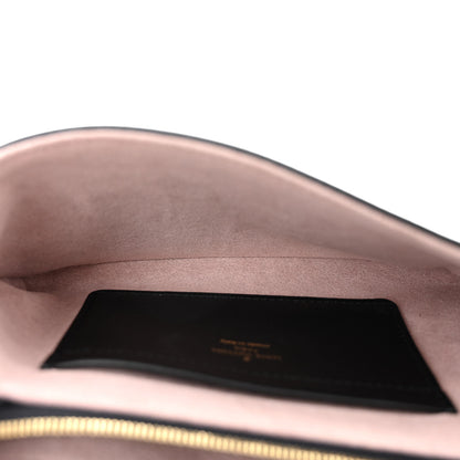 Louis Vuitton Lambskin Embossed Monogram Pochette Coussin Black 5 of 12