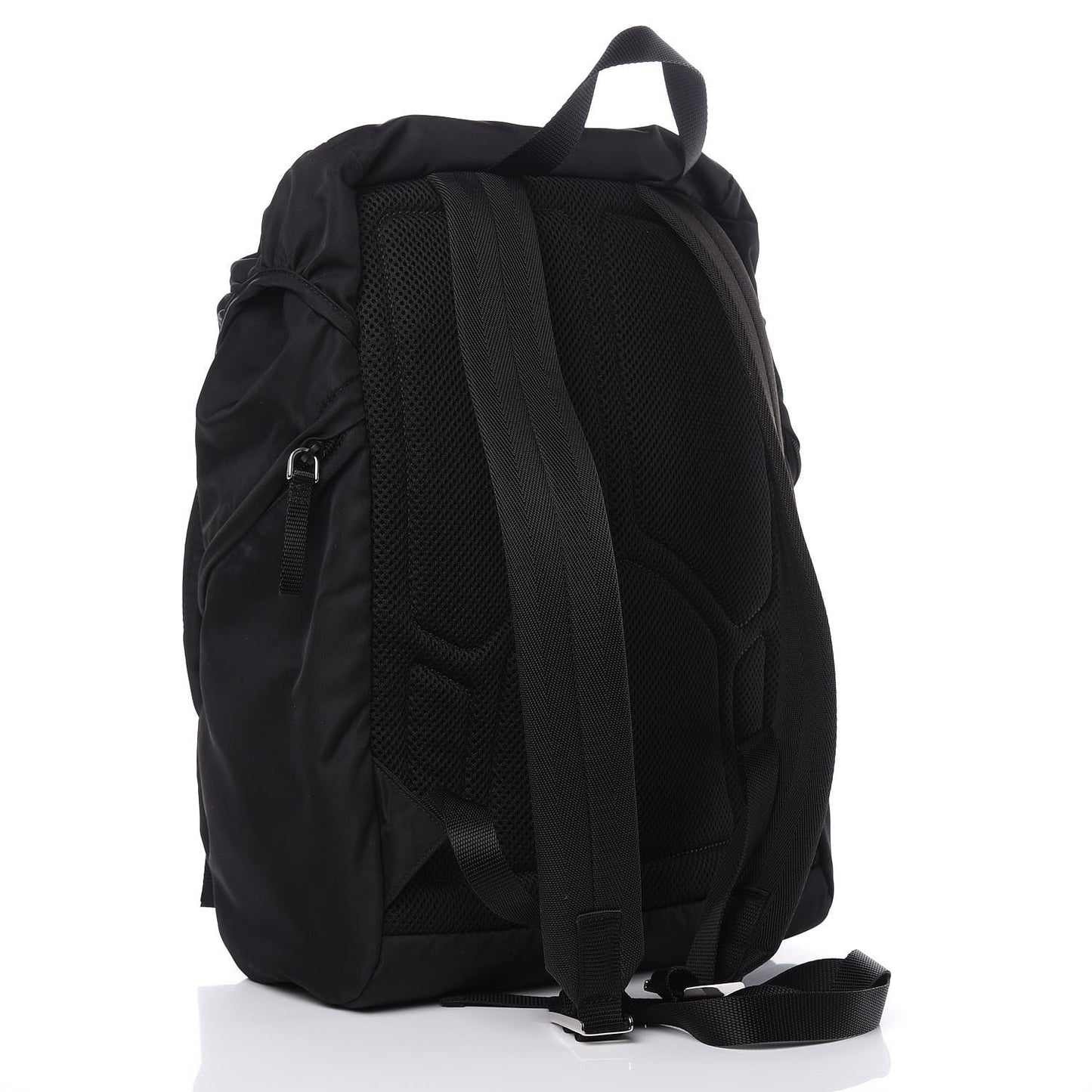 Nylon Montagna Double Buckle Backpack Black