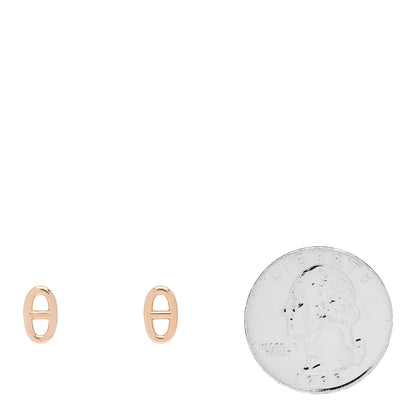 Hermes 18K Rose Gold TPM Farandole Stud Earrings 2 of 4