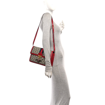 Gucci GG Supreme Monogram Medium Queen Margaret Shoulder Bag Red 2 of 10