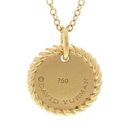 David Yurman 18K Yellow Gold Diamond Yellow Sapphire Cable Collectibles Moon and Stars Pendant Necklace 5 of 6