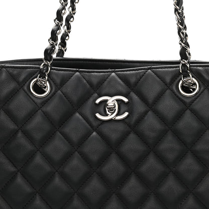 Chanel Calfskin Quilted Large Classic Shopping Tote Black 8 of 11