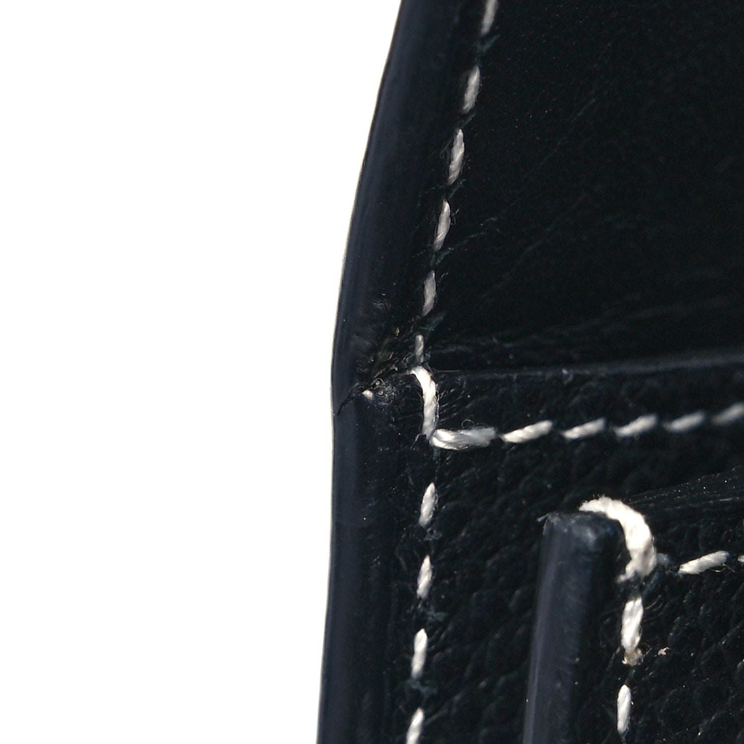 Saint Laurent Grained Calfskin Topstitch Small Sac De Jour Black Porcelain 13 of 14