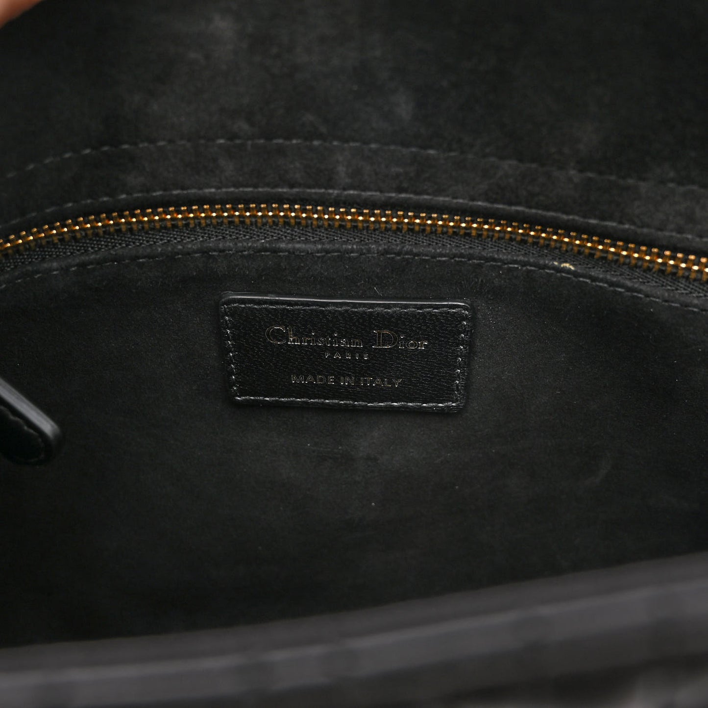Lambskin Cannage Medium Lady Dior Black