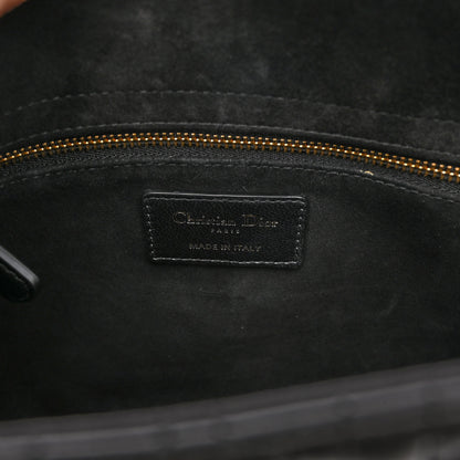 Christian Dior Lambskin Cannage Medium Lady Dior Black 6 of 9