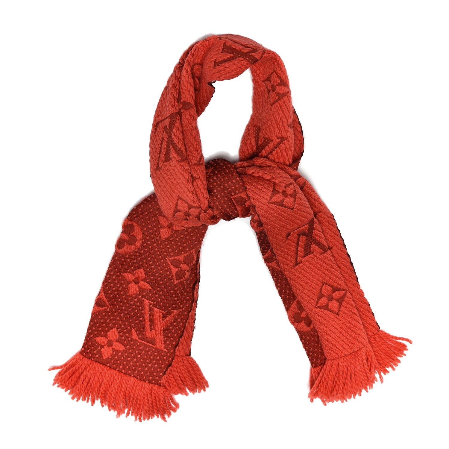 Louis Vuitton Wool Silk Logomania Scarf Orient 1 of 4