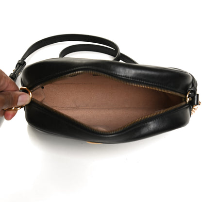 Gucci Calfskin Matelasse Small GG Marmont Chain Shoulder Bag Black 5 of 19